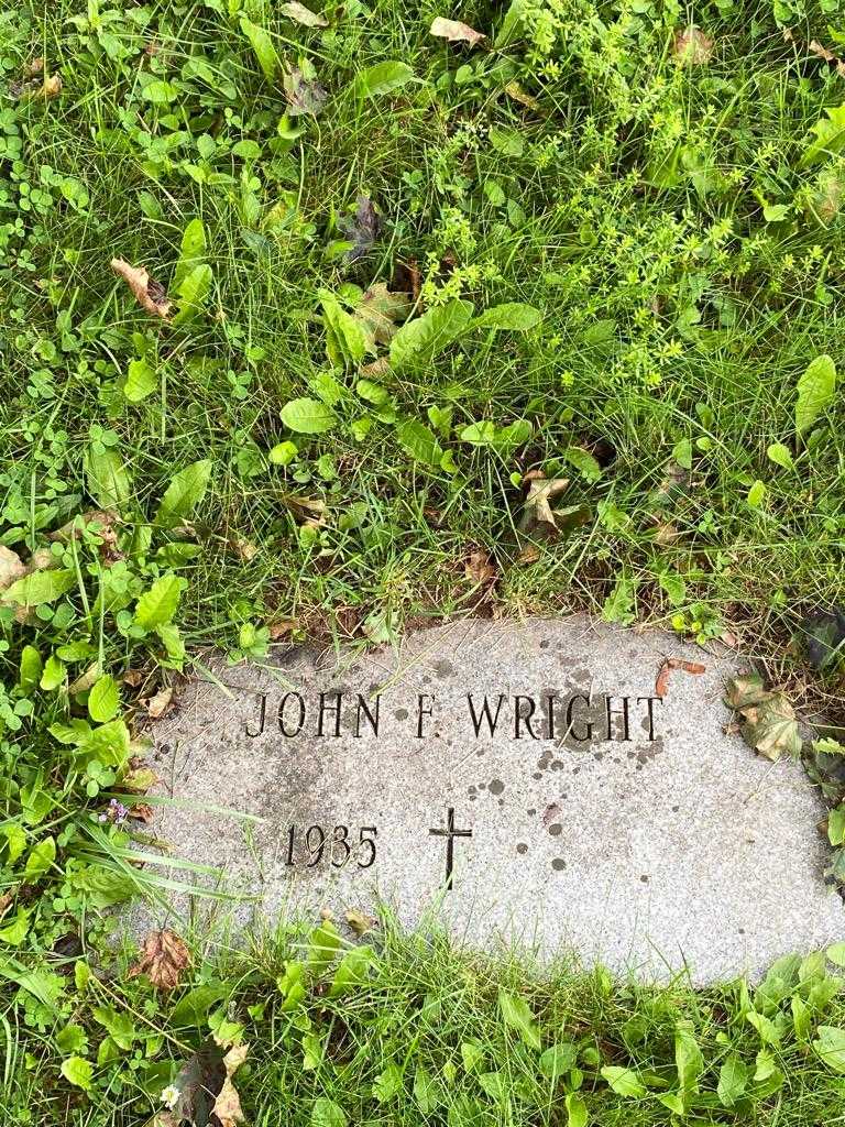 John F. Wright's grave. Photo 3