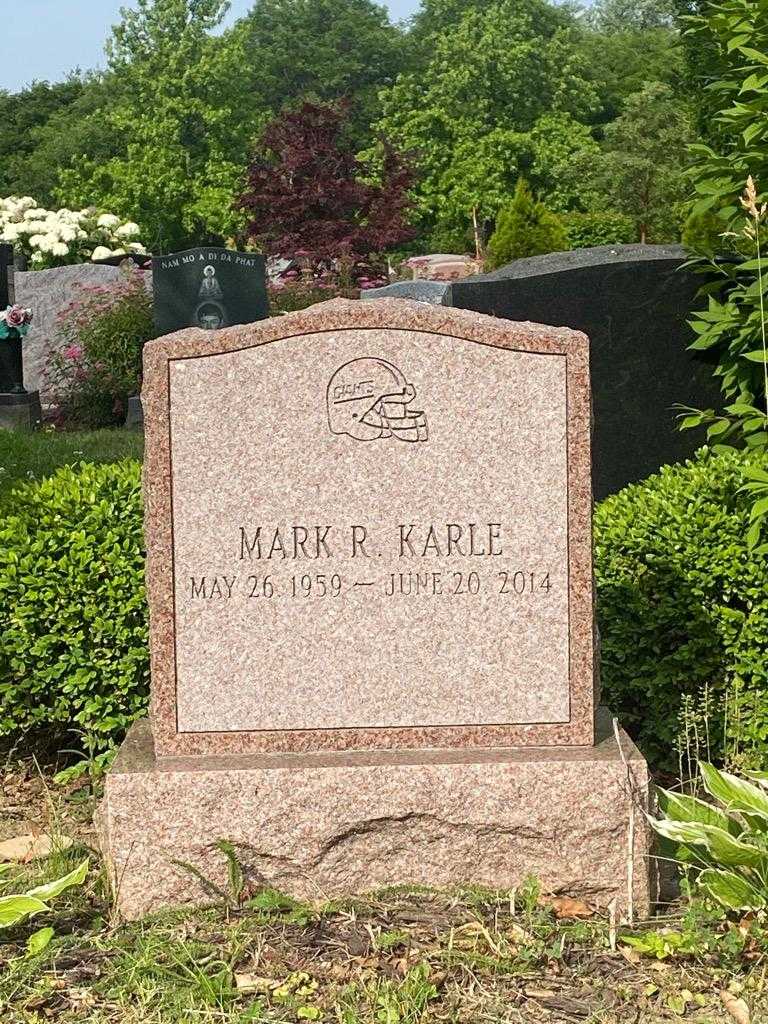 Mark R. Karle's grave. Photo 3