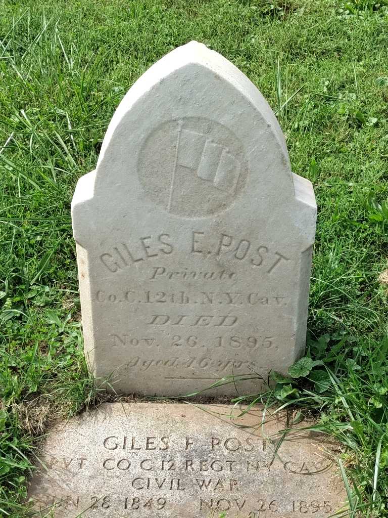 Giles E. Post's grave. Photo 3