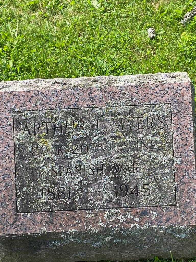Arthur L. Myers's grave. Photo 3