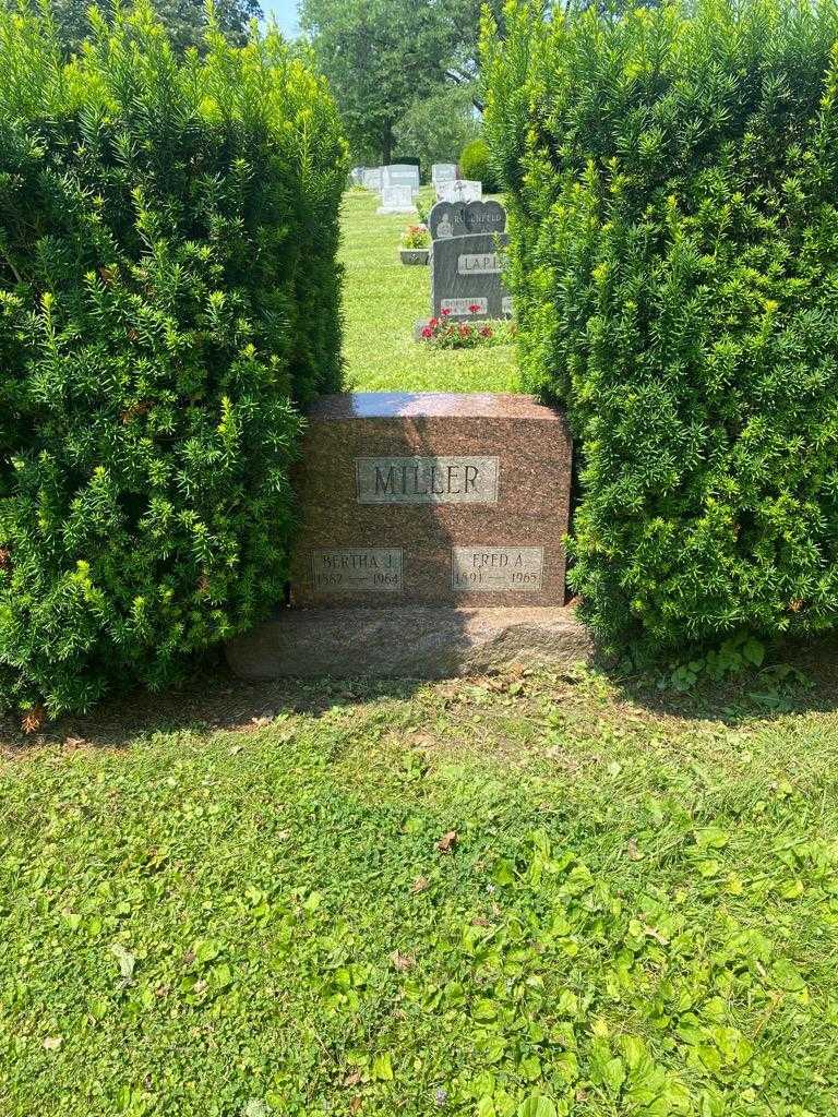 Fred A. Miller's grave. Photo 2