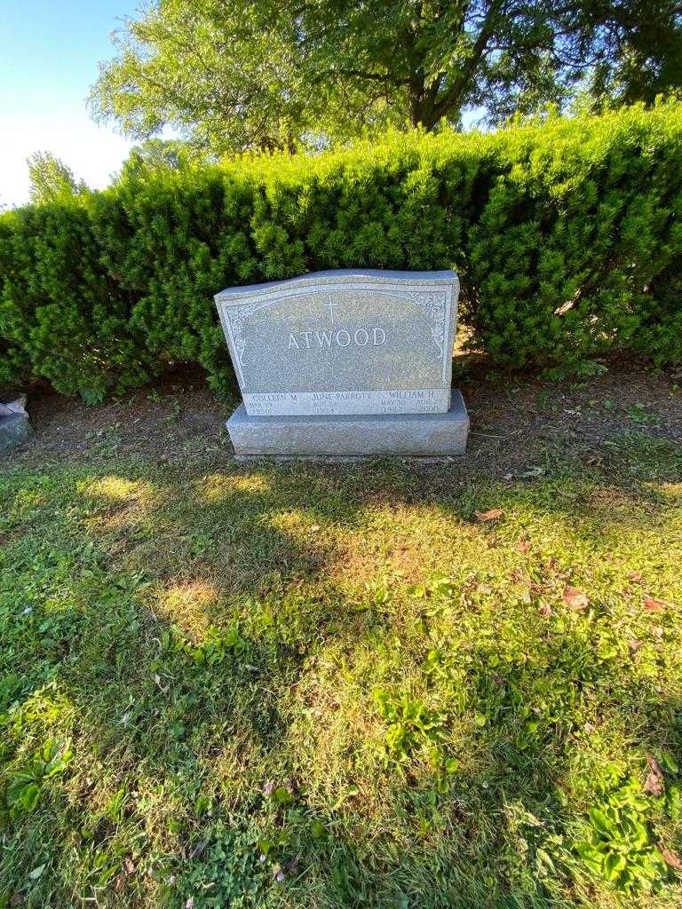 June Alberta Atwood Parrott's grave. Photo 1