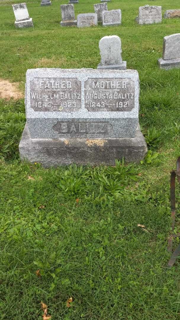 Wilhelm Balitz's grave. Photo 2