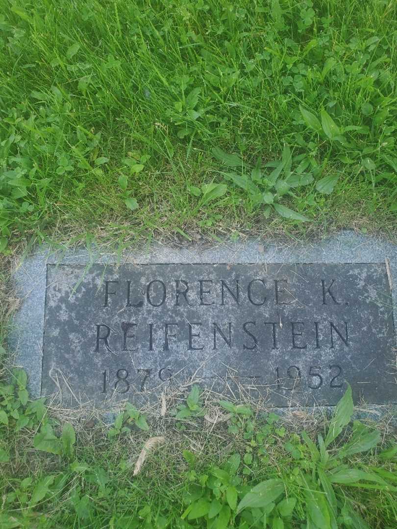 Florence K. Reifenstein's grave. Photo 3