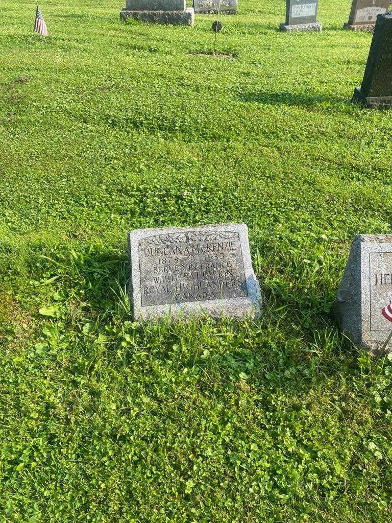 Duncan A. MacKenzie's grave. Photo 2
