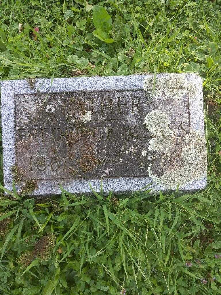 Frederick W. Sass's grave. Photo 1