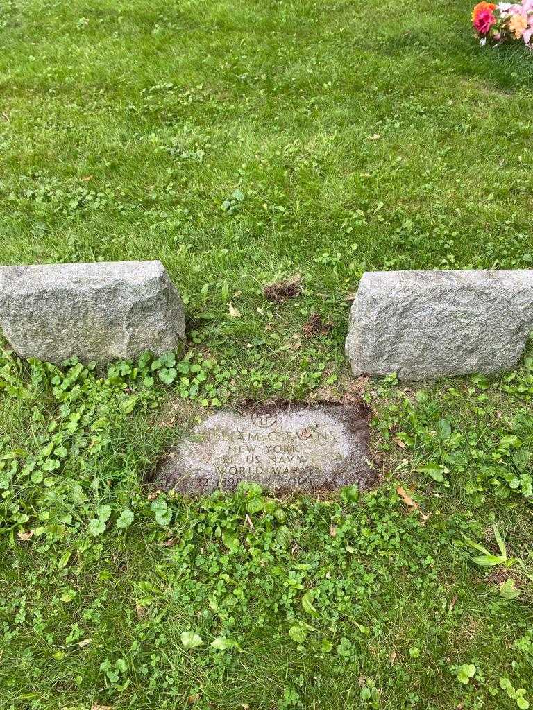 William C. Evans's grave. Photo 2