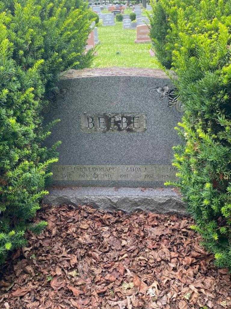 Zaida J. Beebe's grave. Photo 3
