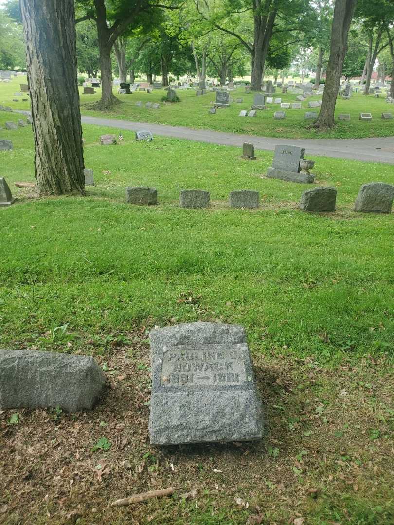 Pauline S. Nowack's grave. Photo 1
