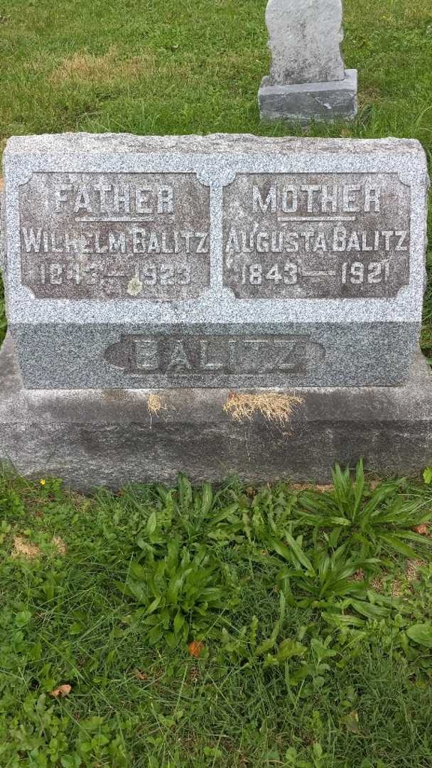 Wilhelm Balitz's grave. Photo 3