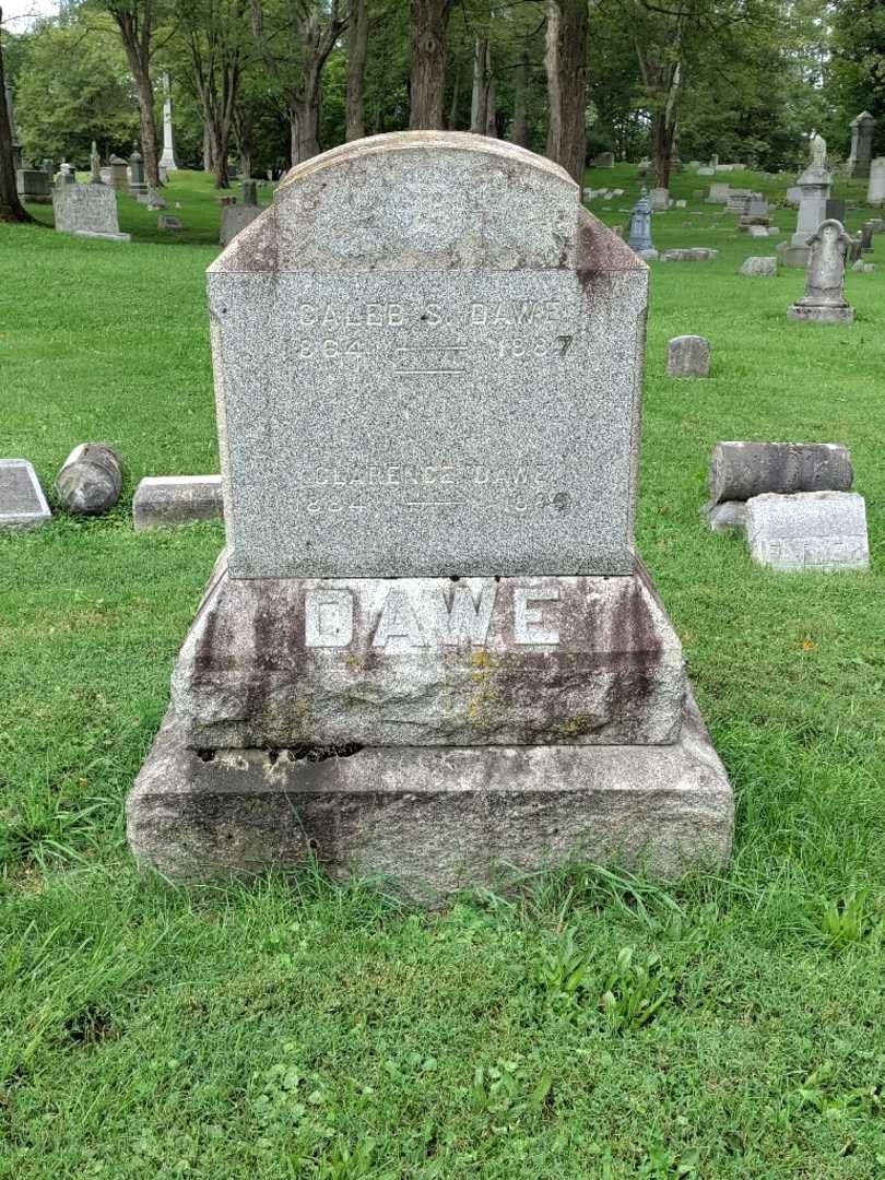 Caleb S. Dawe Junior's grave. Photo 2