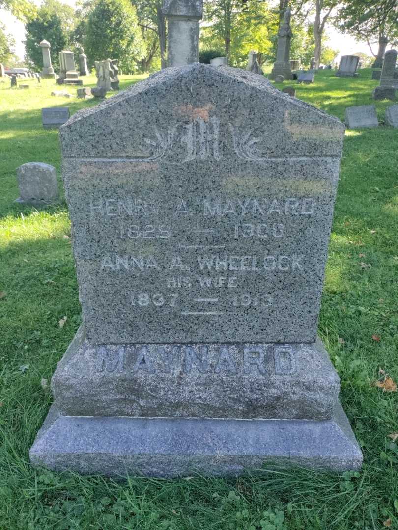Anna A. Wheelock Maynard's grave. Photo 3