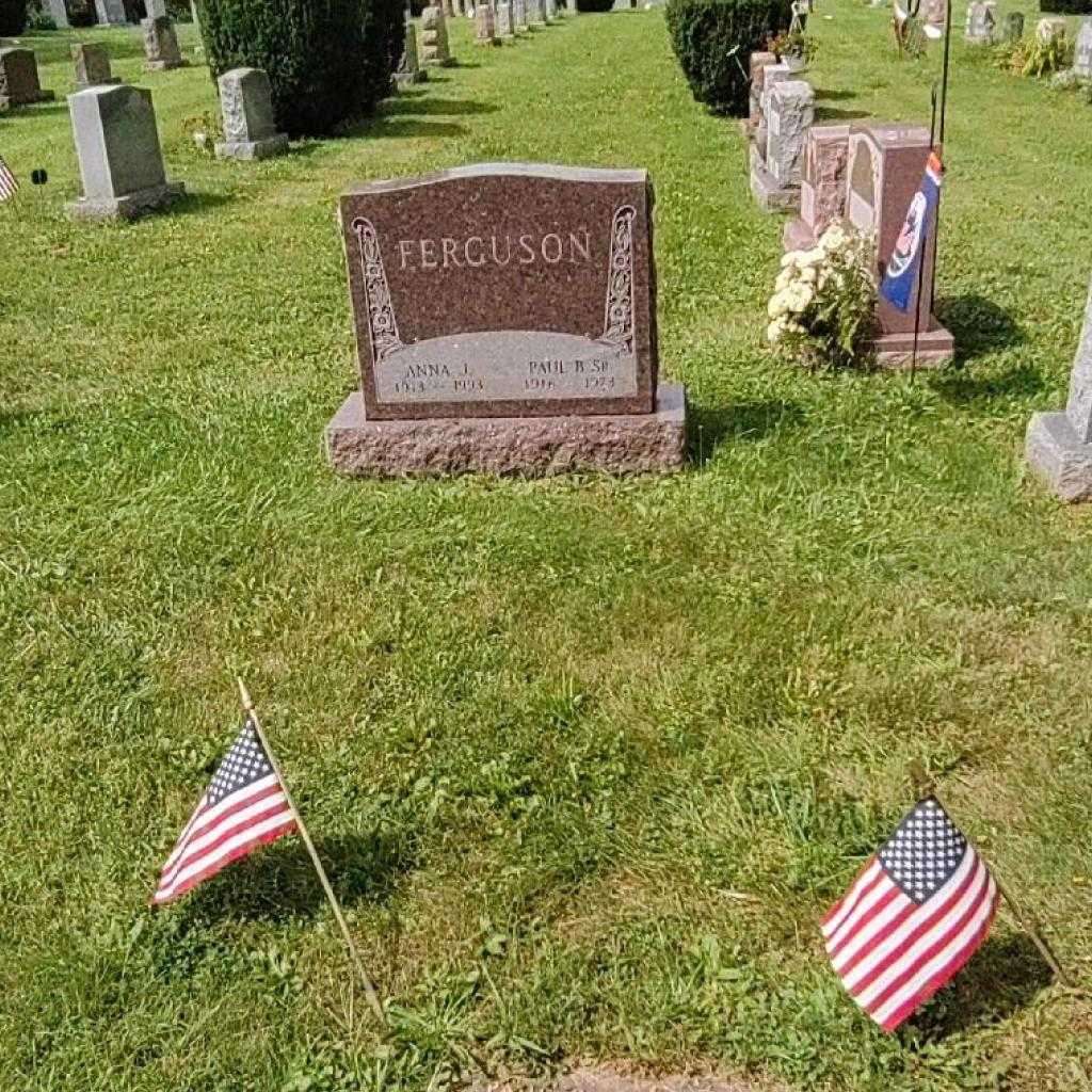 Anna J. Ferguson's grave. Photo 2