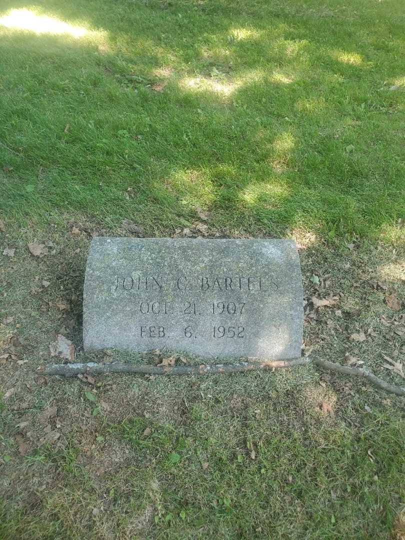 John C. Bartels's grave. Photo 2