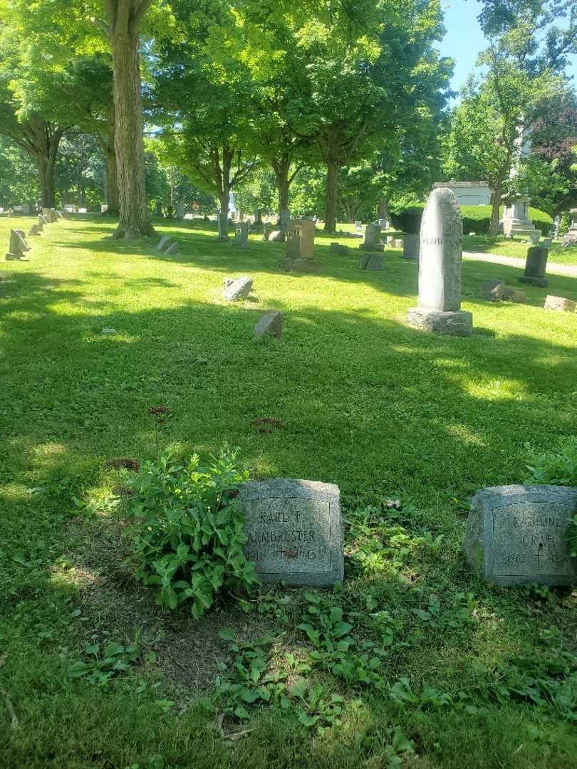 Karl E. Armbruster's grave. Photo 1