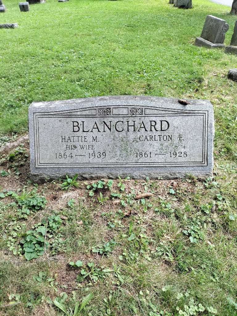 Hattie M. Bradt Blanchard's grave. Photo 2