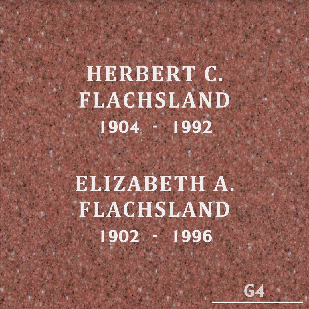 Elizabeth A. Flachsland's grave