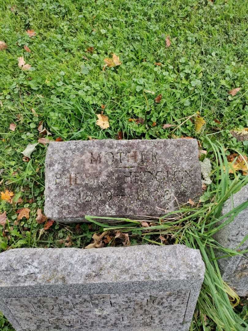 Phebe J. Hedglon's grave. Photo 2