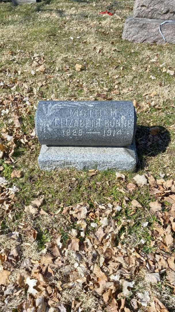 Elizabeth Borne's grave. Photo 3