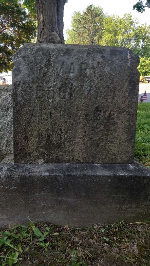 Mary Bookman's grave. Photo 4