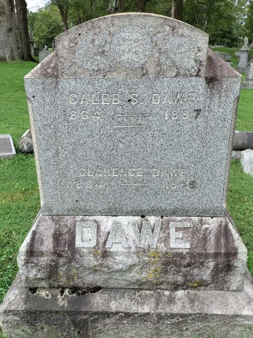 Caleb S. Dawe Junior's grave. Photo 3