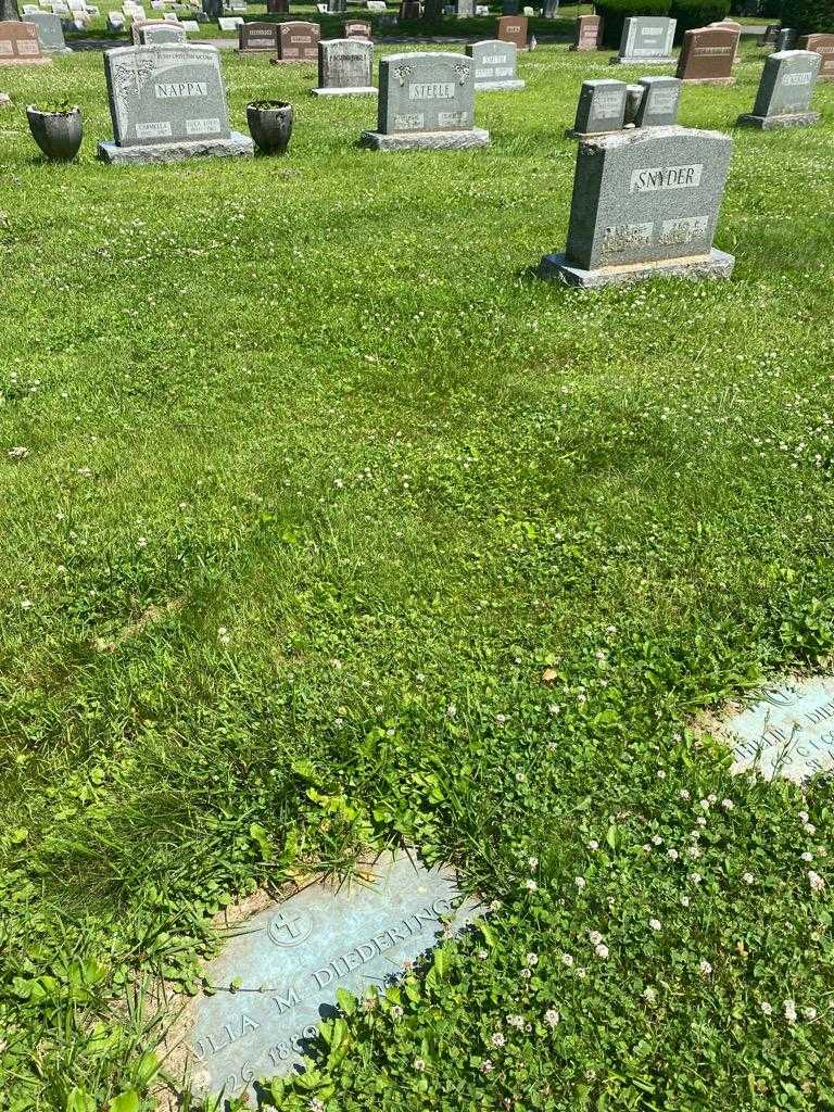 Julia M. Diedering's grave. Photo 2