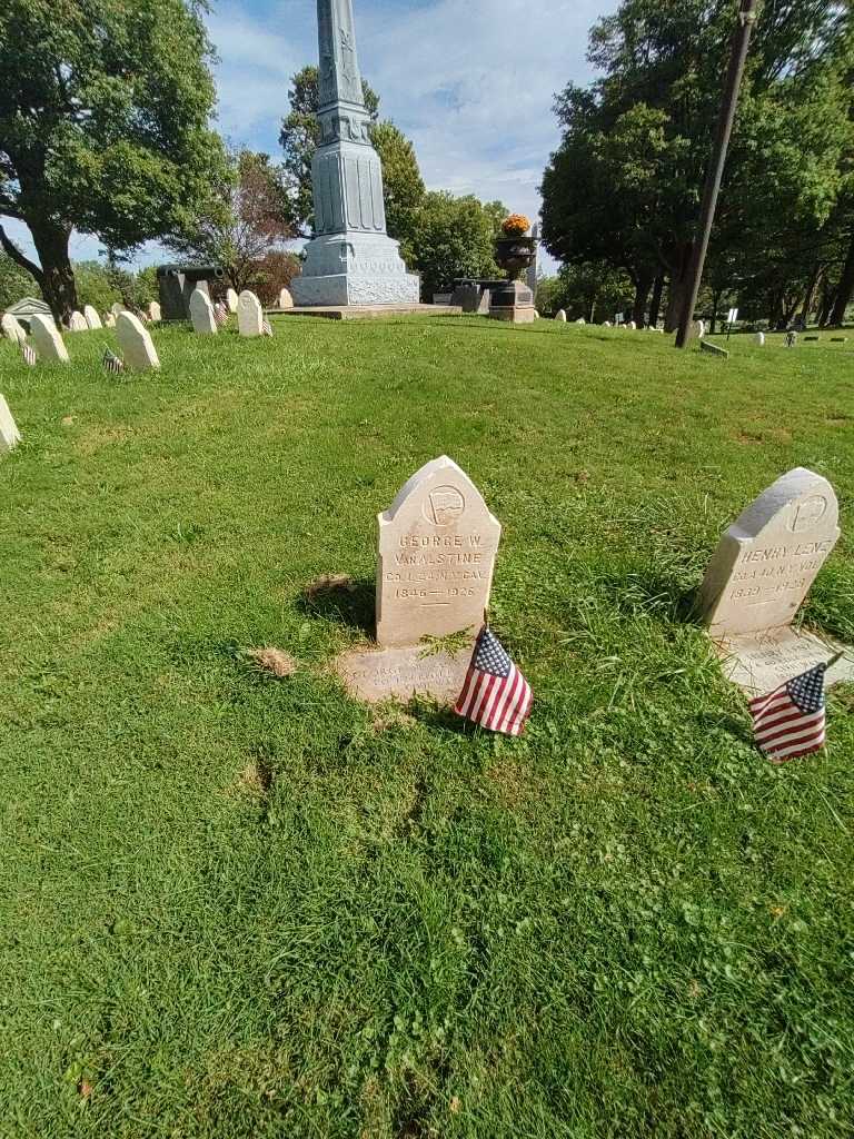 George W. Van Alstine's grave. Photo 1