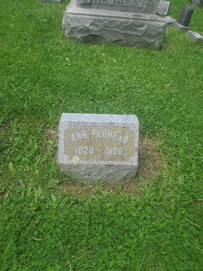 Ann Redhead's grave. Photo 3