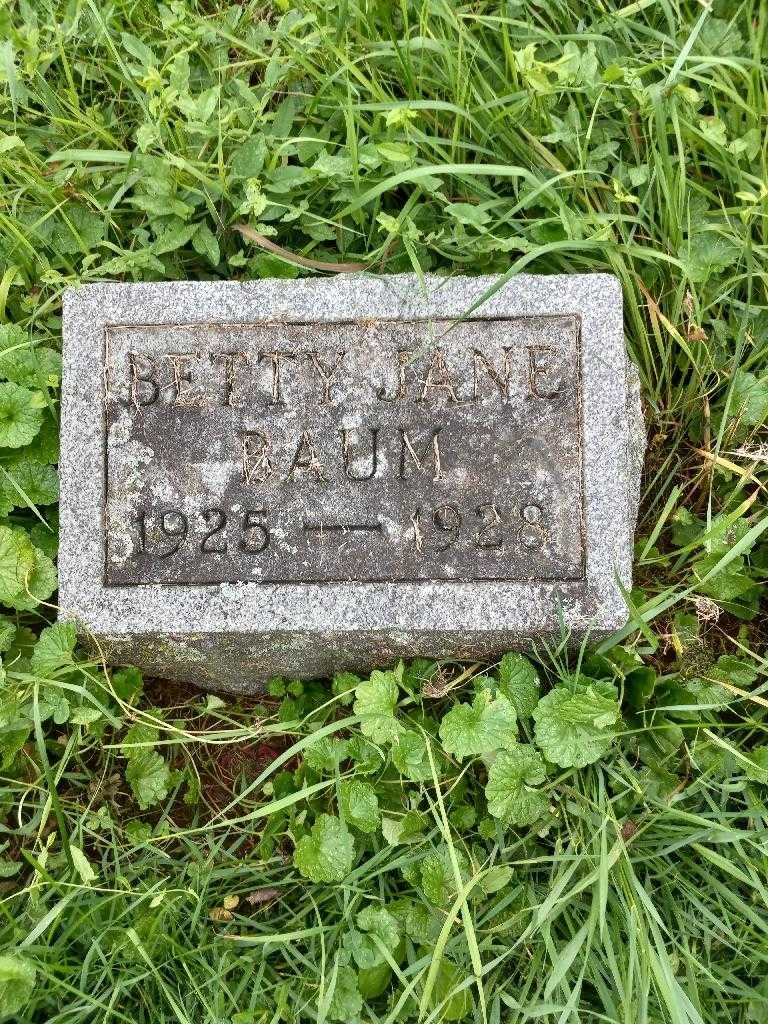 Betty Jane Baum's grave. Photo 3