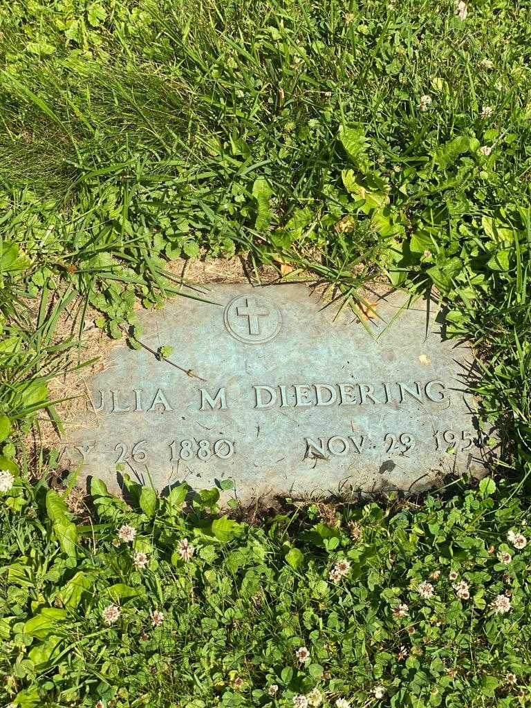 Julia M. Diedering's grave. Photo 3