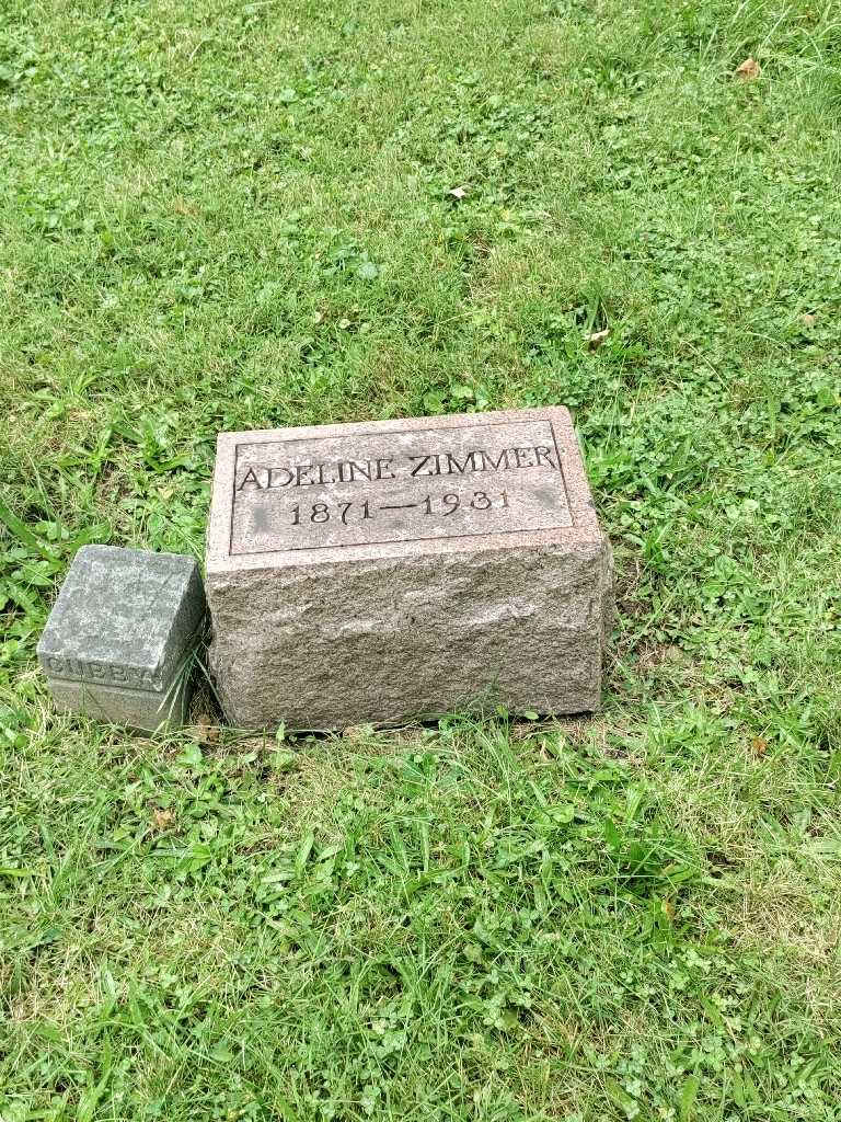 Adeline Zimmer's grave. Photo 2