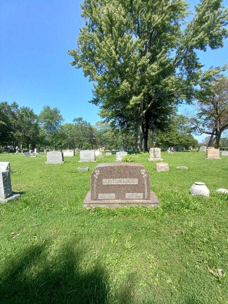 Mary E. Lothridge's grave. Photo 1