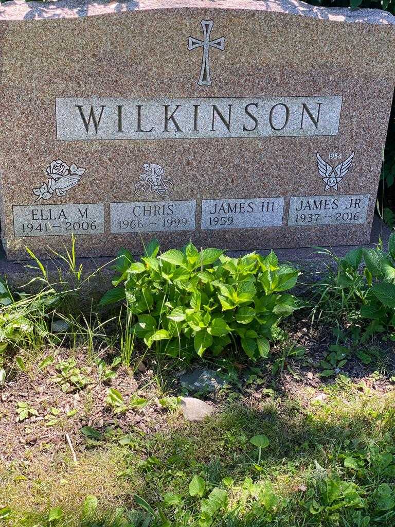 Ella M. Wilkinson's grave. Photo 3