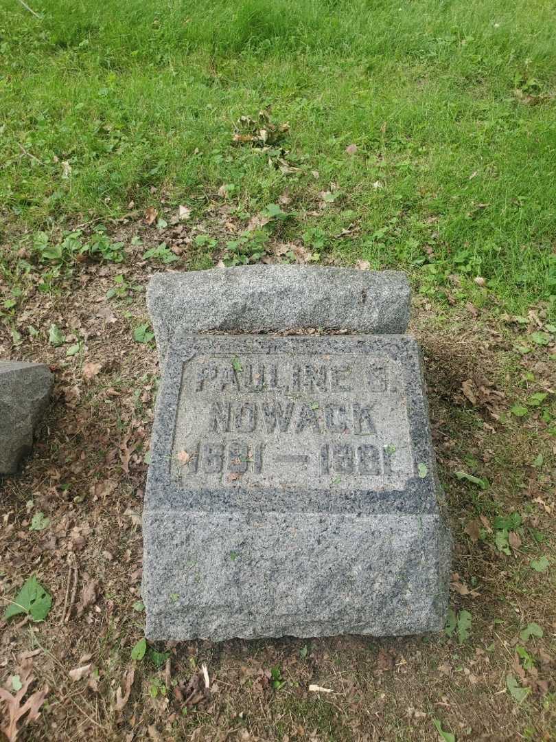 Pauline S. Nowack's grave. Photo 2