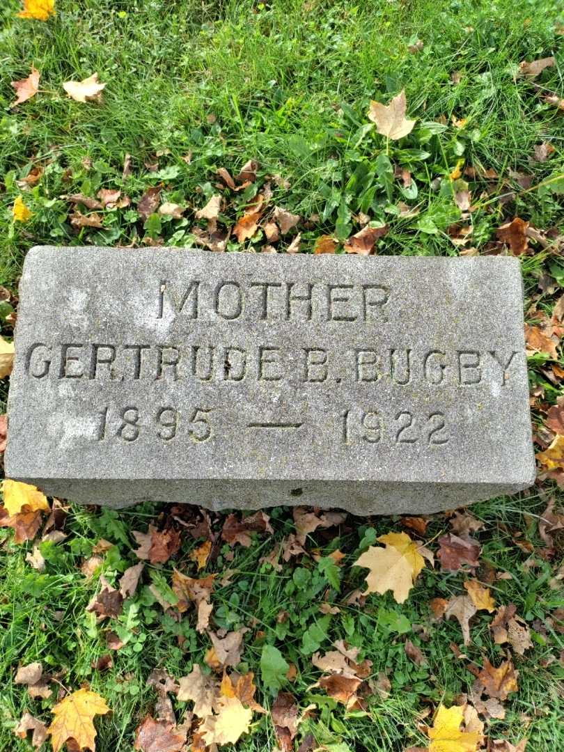 Gertrude B. Bugby's grave. Photo 3