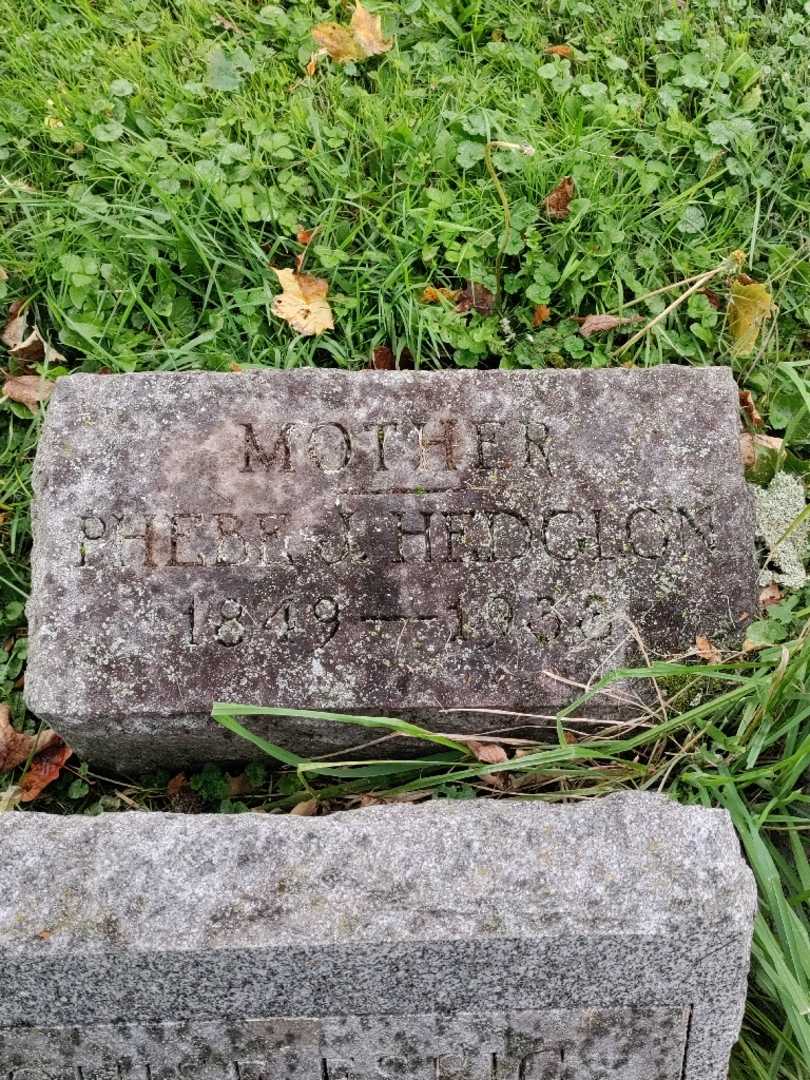 Phebe J. Hedglon's grave. Photo 3