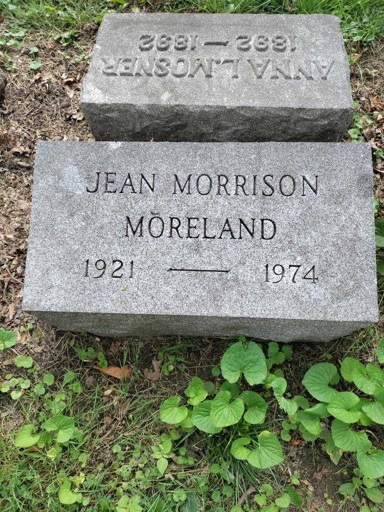 Jean Morrison Moreland's grave. Photo 3