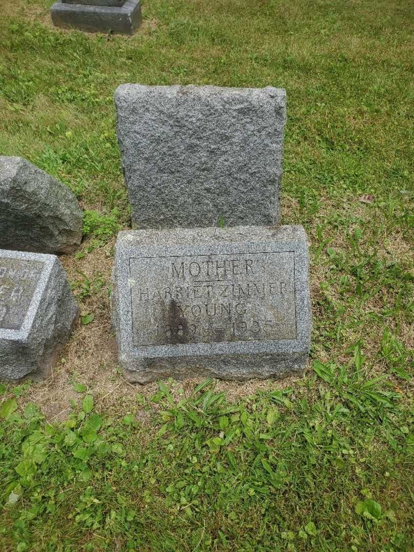 Harriett K. Zimmer Young's grave. Photo 2