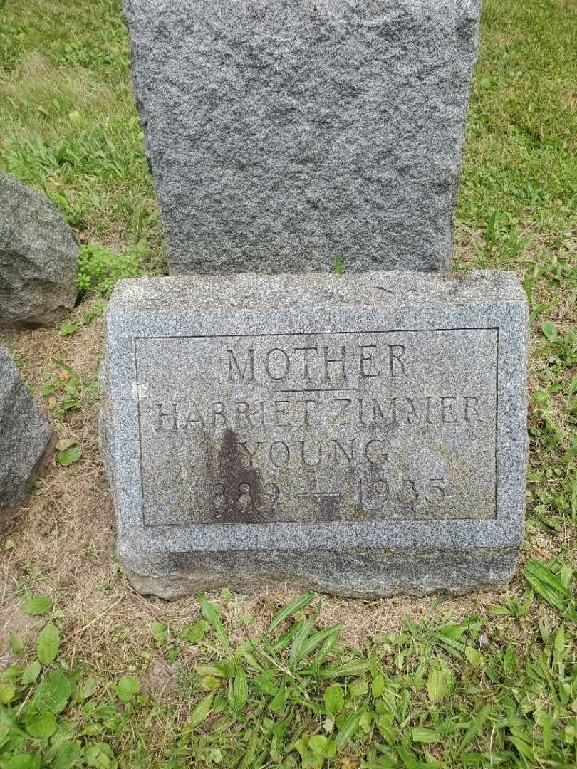 Harriett K. Zimmer Young's grave. Photo 9