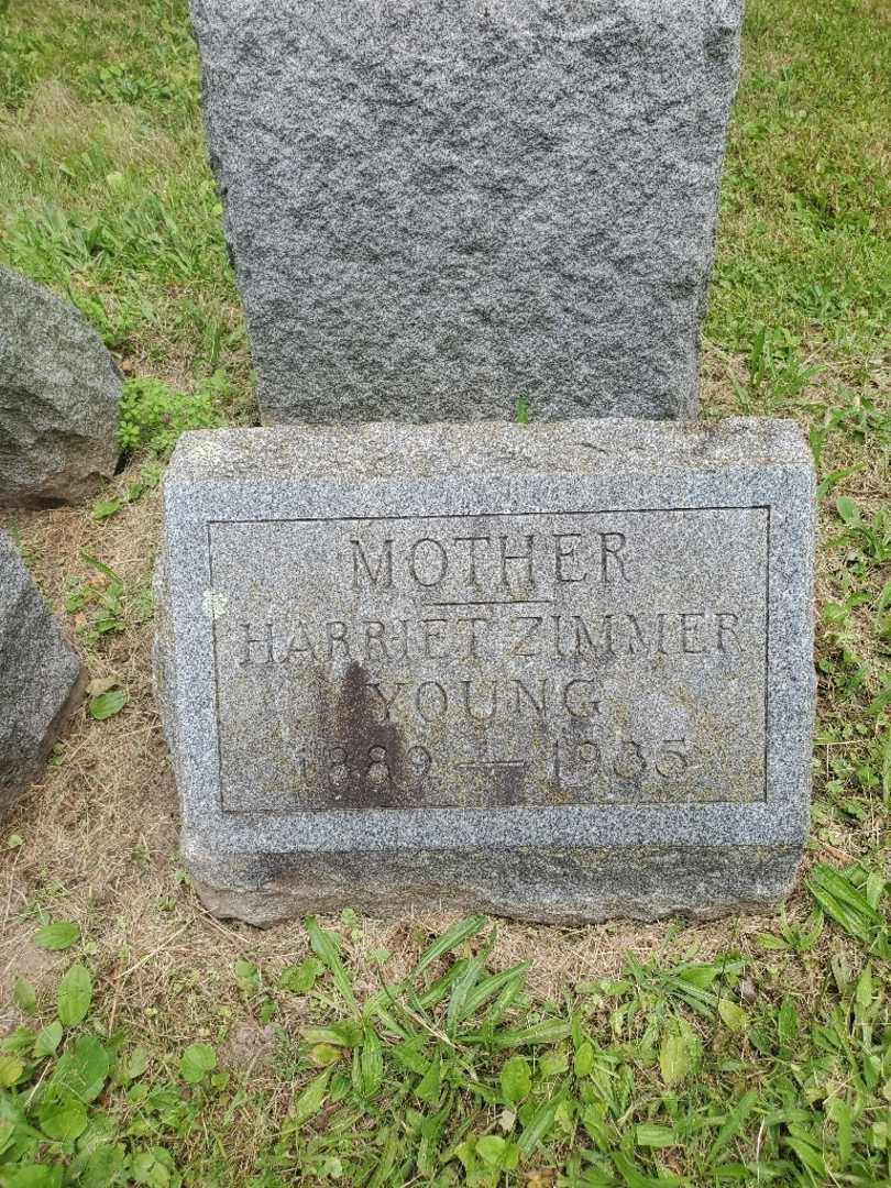 Harriett K. Zimmer Young's grave. Photo 3