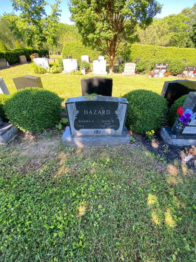 Duane W. "Hap" Hazard's grave. Photo 1