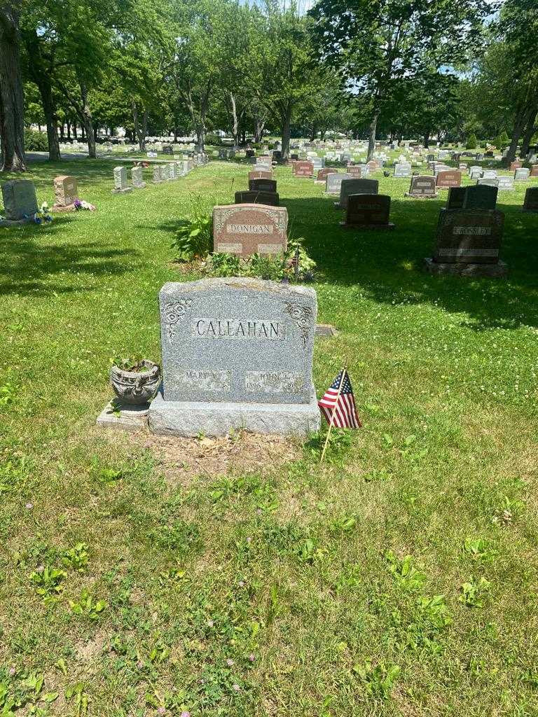 Mary V. Callahan's grave. Photo 2