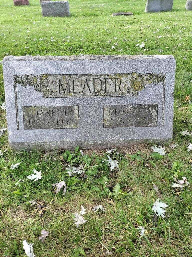 Jane T. Meader's grave. Photo 2