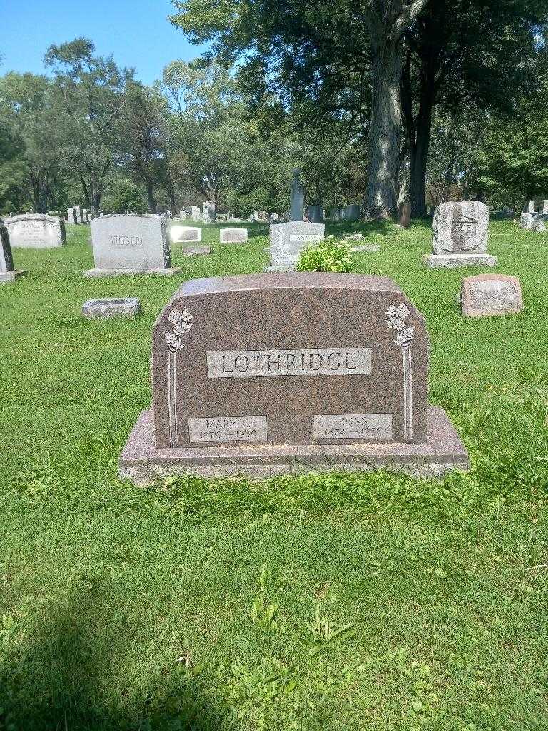 Mary E. Lothridge's grave. Photo 2