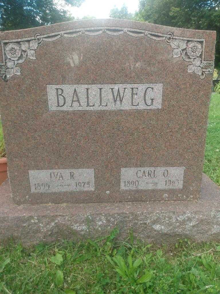 Carl O. Ballweg's grave. Photo 1