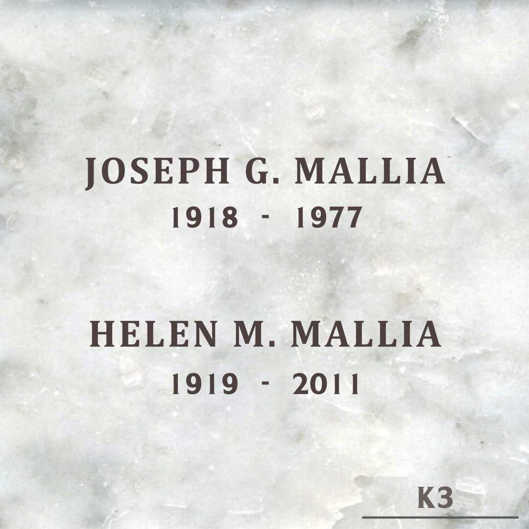 Joseph G. Mallia's grave