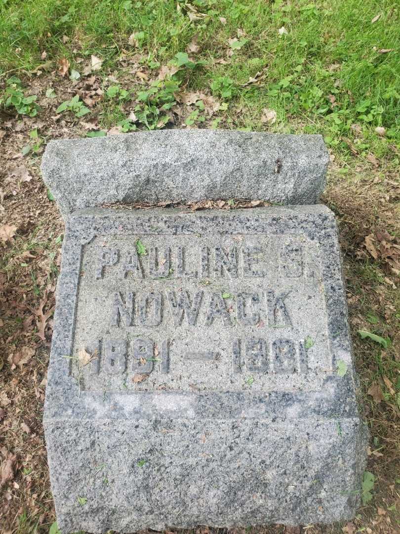 Pauline S. Nowack's grave. Photo 3