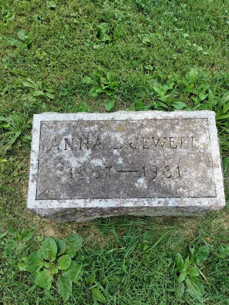 Anna L. Jewell's grave. Photo 3