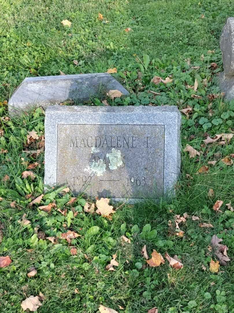 Magdalene T. Davis's grave. Photo 2