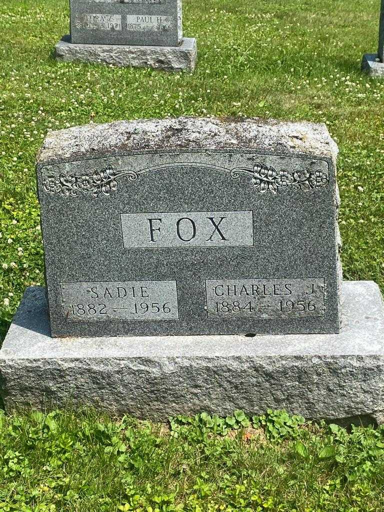 Sadie Fox's grave. Photo 3